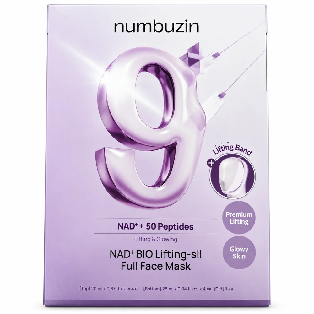 numbuzin No.9 NAD+ BIO Lifting-sil Full Face Mask — available at pharmacies in Cambodia on PharmKulen