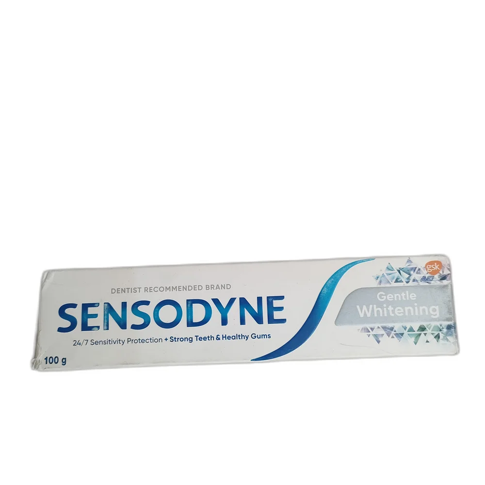 Sensodyne Gentle Whitening — available at pharmacies in Cambodia on PharmKulen