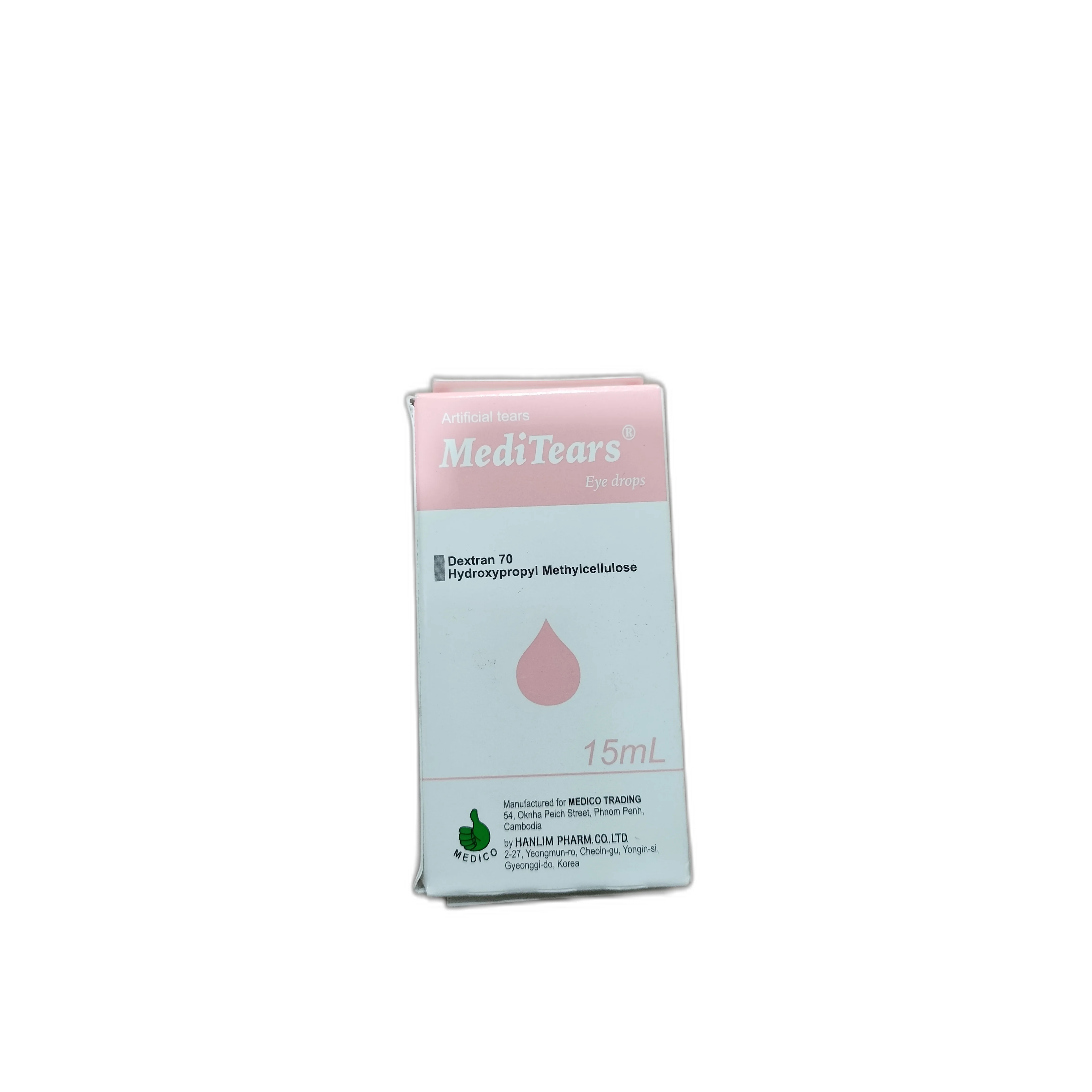 MediTears — available at pharmacies in Cambodia on PharmKulen