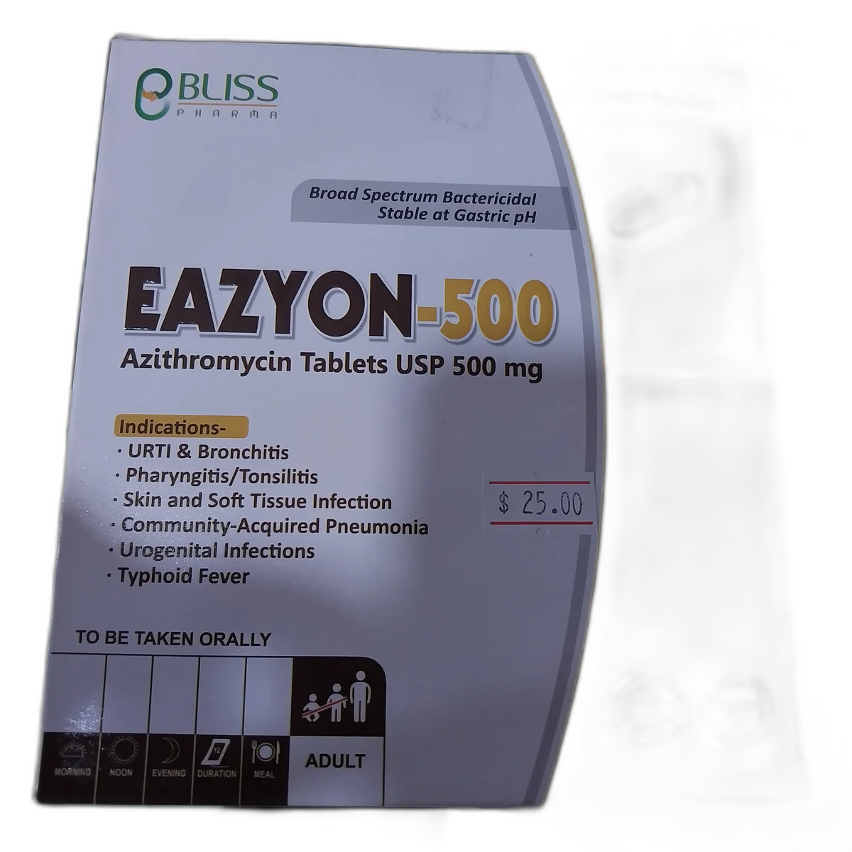 Eazyon-500 — available at pharmacies in Cambodia on PharmKulen