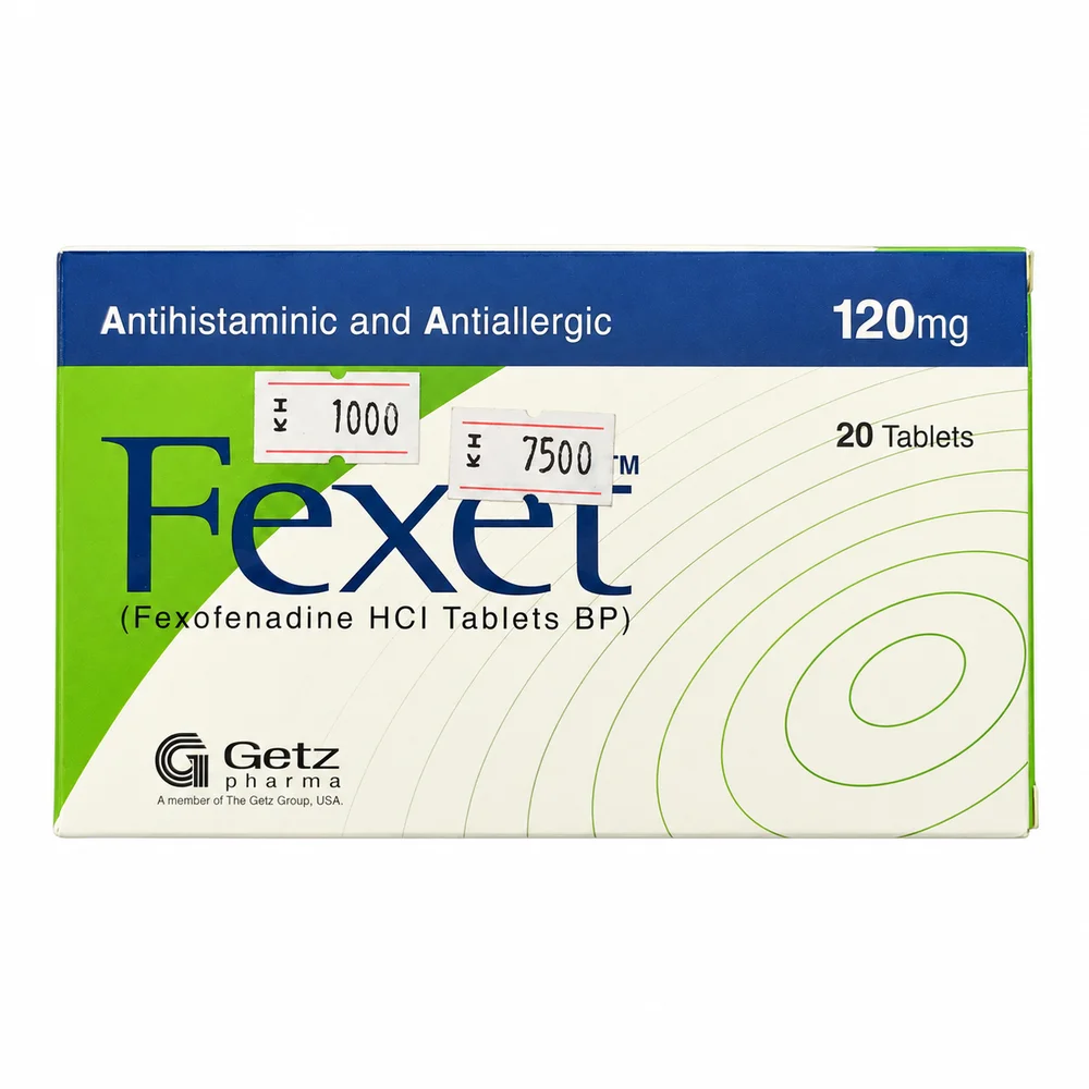 Fexet — available at pharmacies in Cambodia on PharmKulen