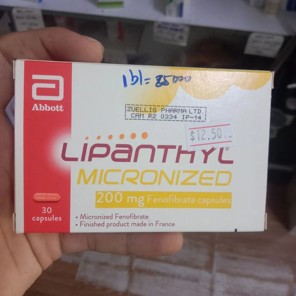 Lipanthyl Micronized — available at pharmacies in Cambodia on PharmKulen