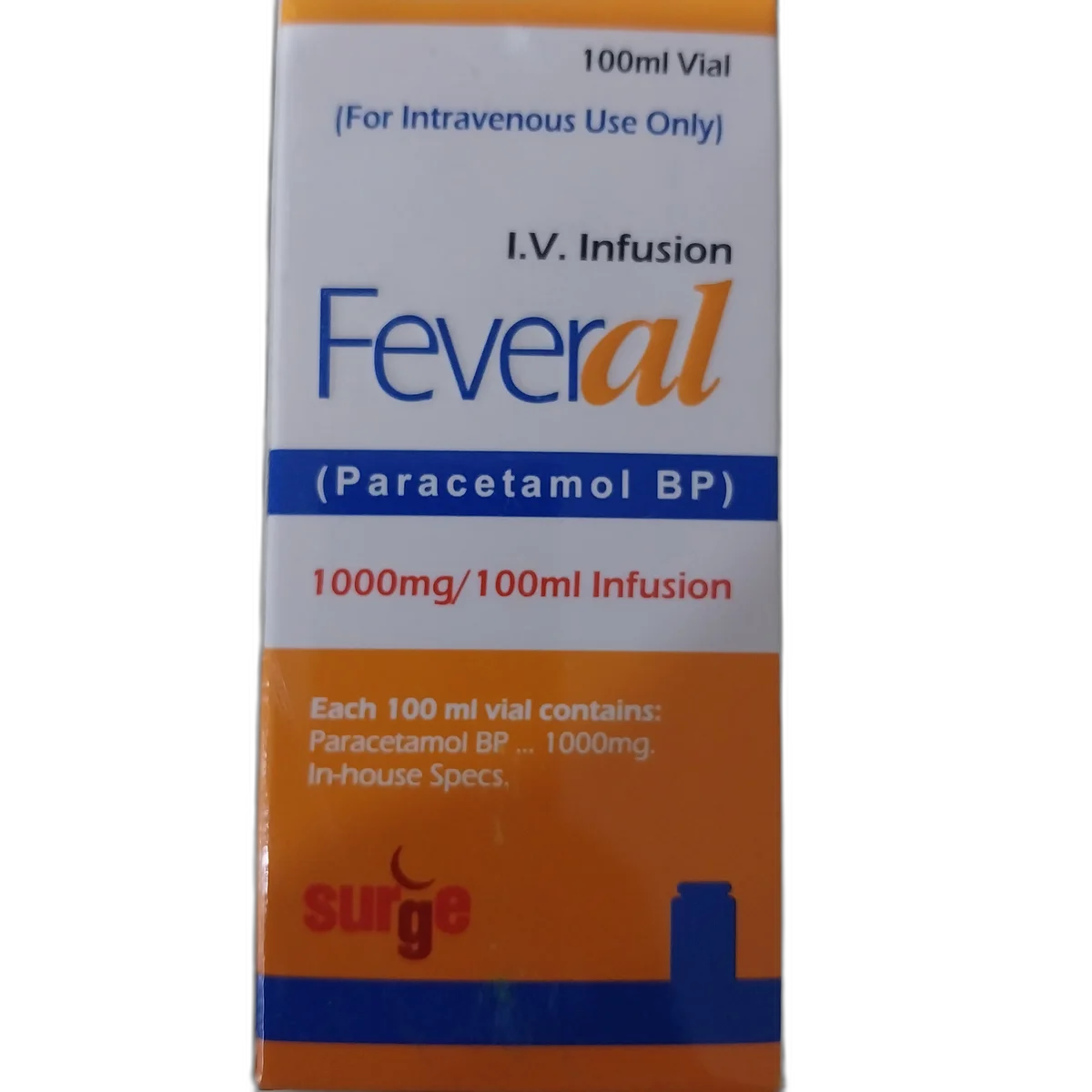 Feveral I.V. Infusion 1000mg/100ml — available at pharmacies in Cambodia on PharmKulen