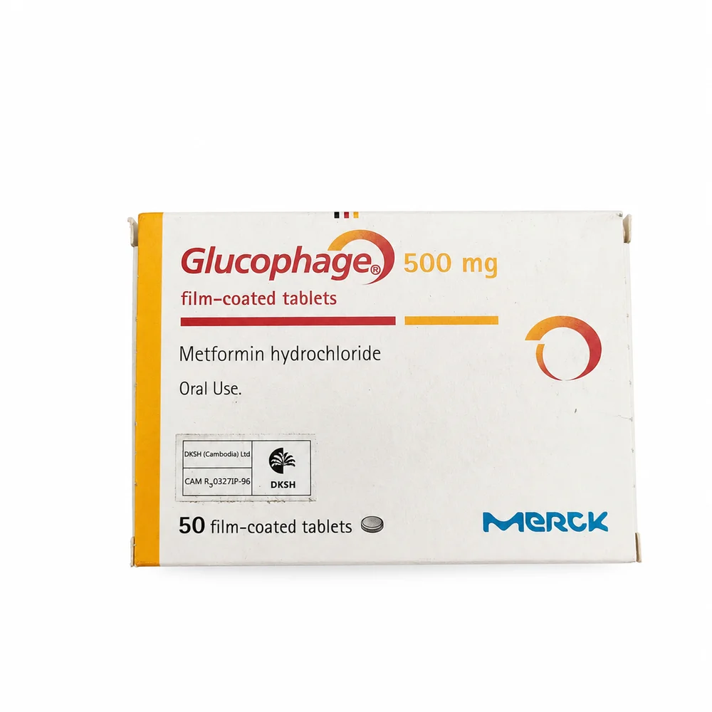 Glucophage — available at pharmacies in Cambodia on PharmKulen