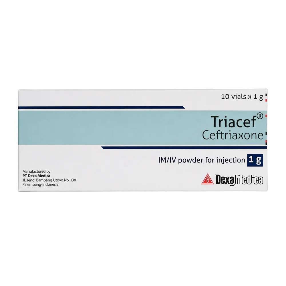 Triacef — available at pharmacies in Cambodia on PharmKulen