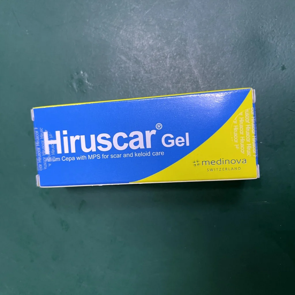 Hiruscar Gel — available at pharmacies in Cambodia on PharmKulen