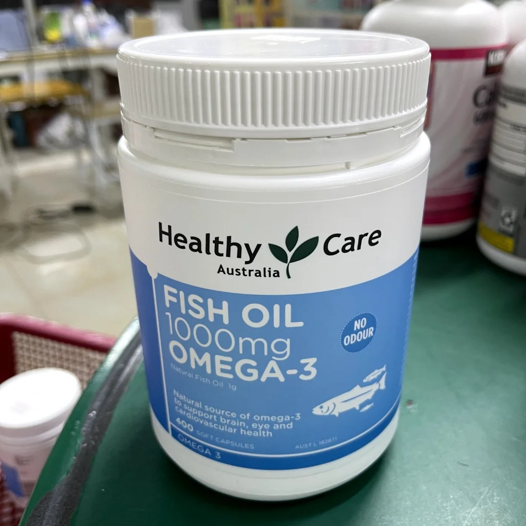 HealthyCare Fish Oil 1000mg Omega -3 — available at pharmacies in Cambodia on PharmKulen
