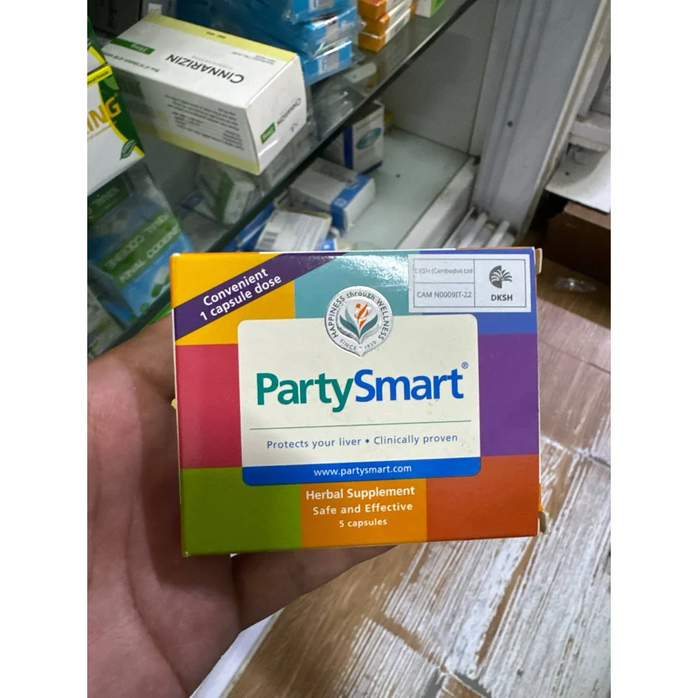 PartySmart — available at pharmacies in Cambodia on PharmKulen