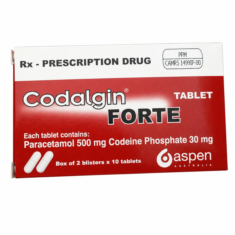 Codalgin Forte — available at pharmacies in Cambodia on PharmKulen