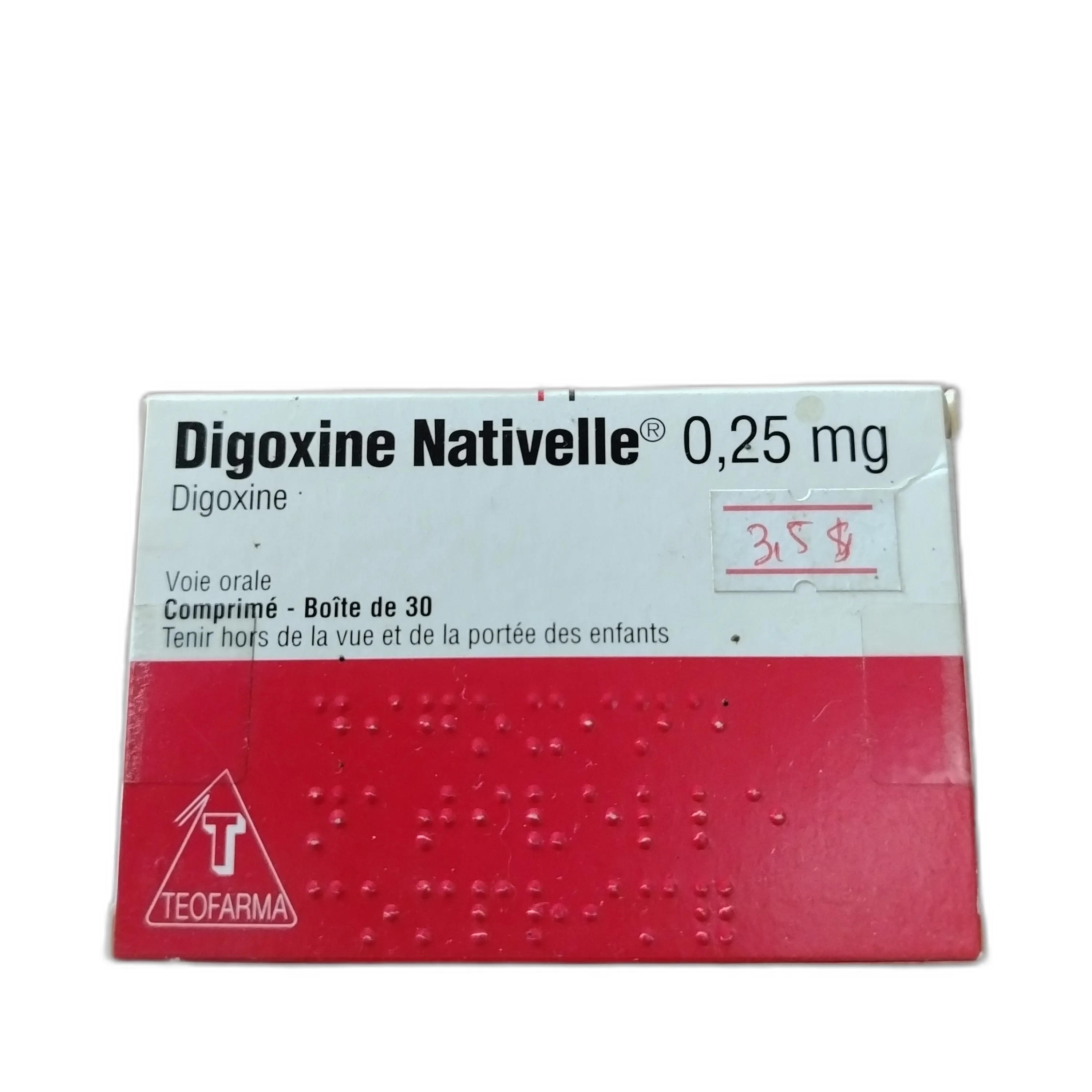 Digoxine Nativelle — available at pharmacies in Cambodia on PharmKulen