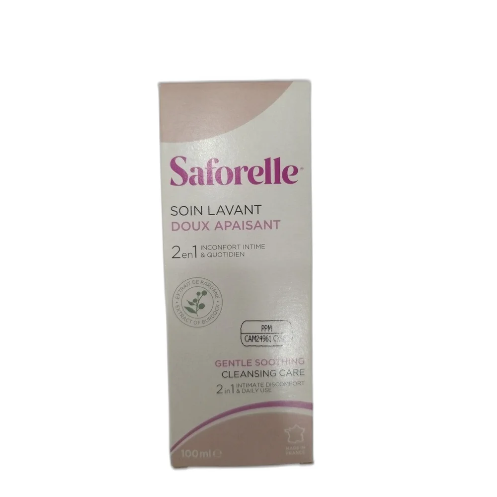 Saforelle Gentle Soothing Cleansing Care — available at pharmacies in Cambodia on PharmKulen