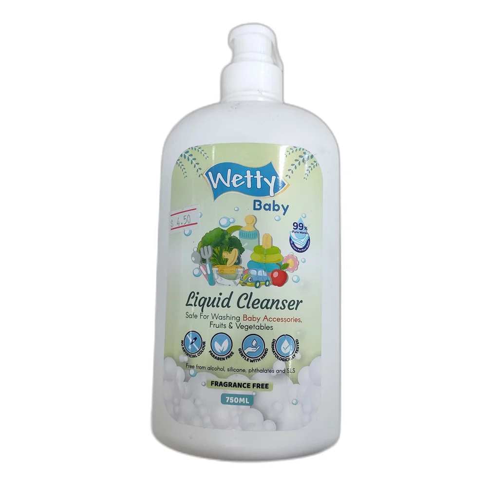 Wetty Baby Liquid Cleanser Fragrance Free — available at pharmacies in Cambodia on PharmKulen