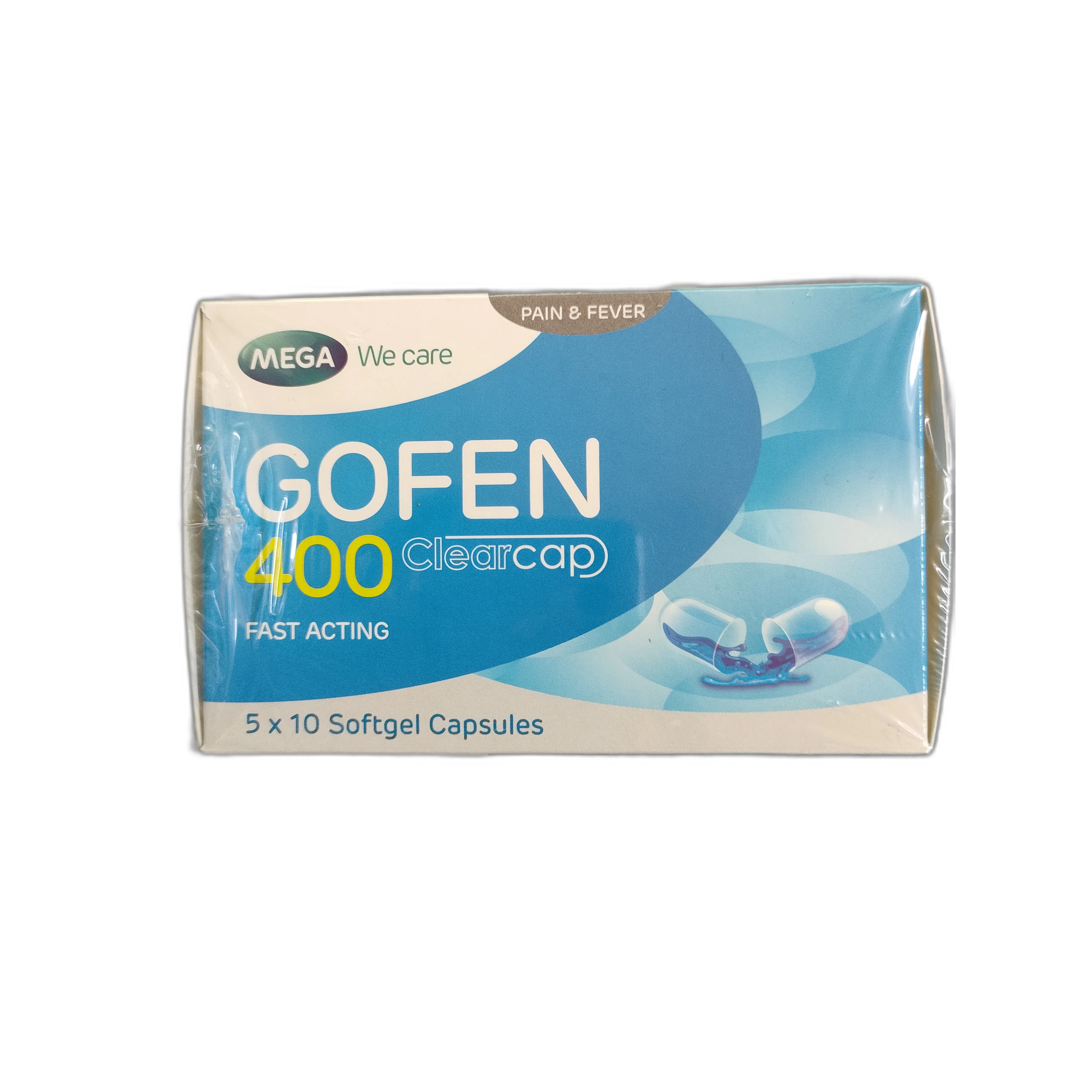 Gofen 400 Clearcap — available at pharmacies in Cambodia on PharmKulen
