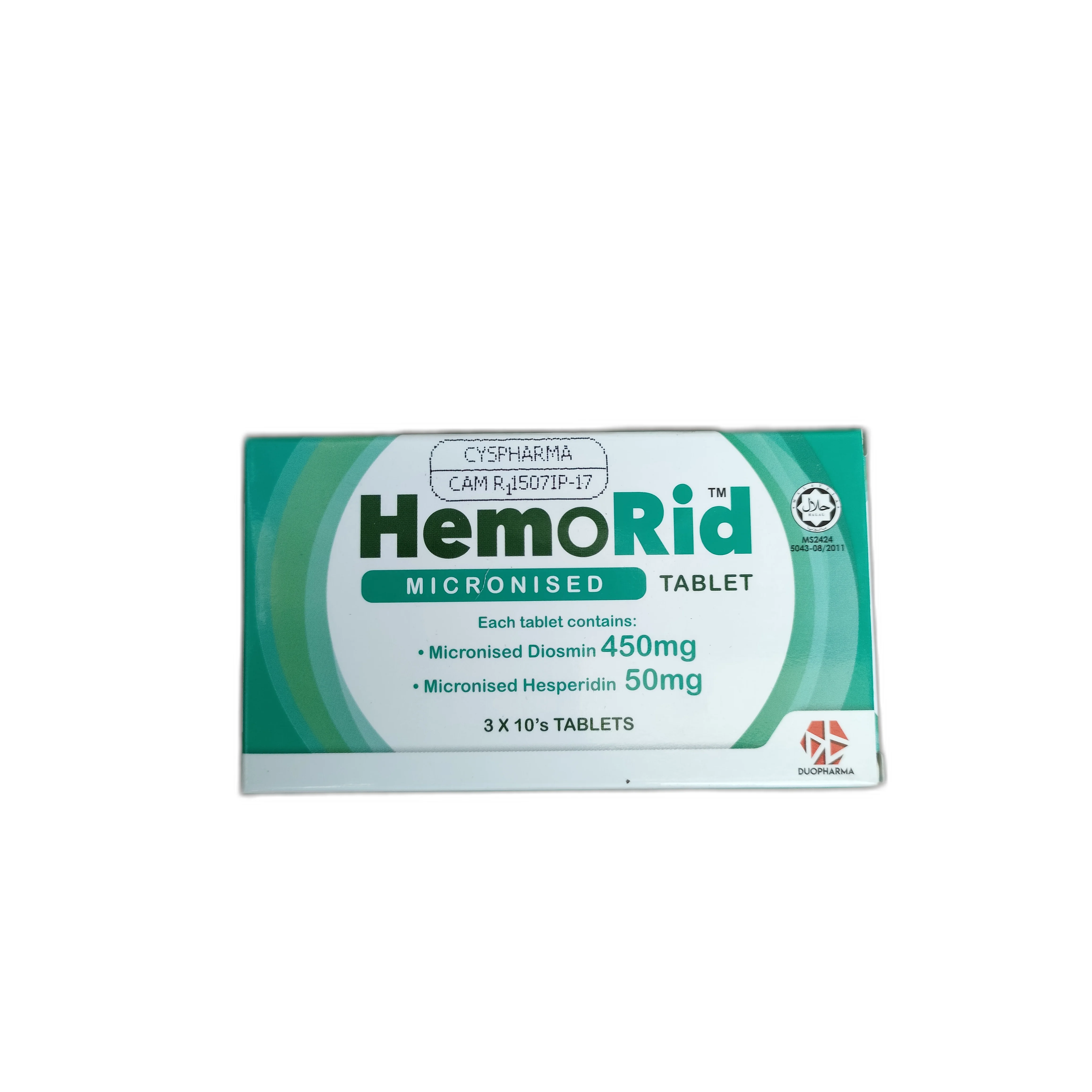 HemoRid Micronised — available at pharmacies in Cambodia on PharmKulen