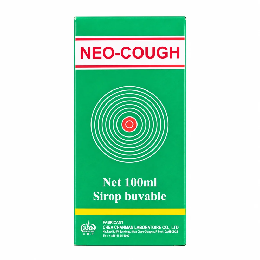 Neo-Cough — available at pharmacies in Cambodia on PharmKulen