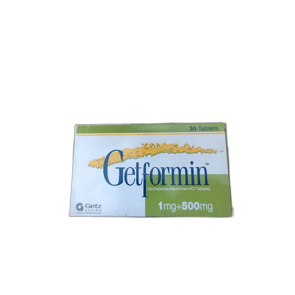 Getformin 1mg+500mg — available at pharmacies in Cambodia on PharmKulen