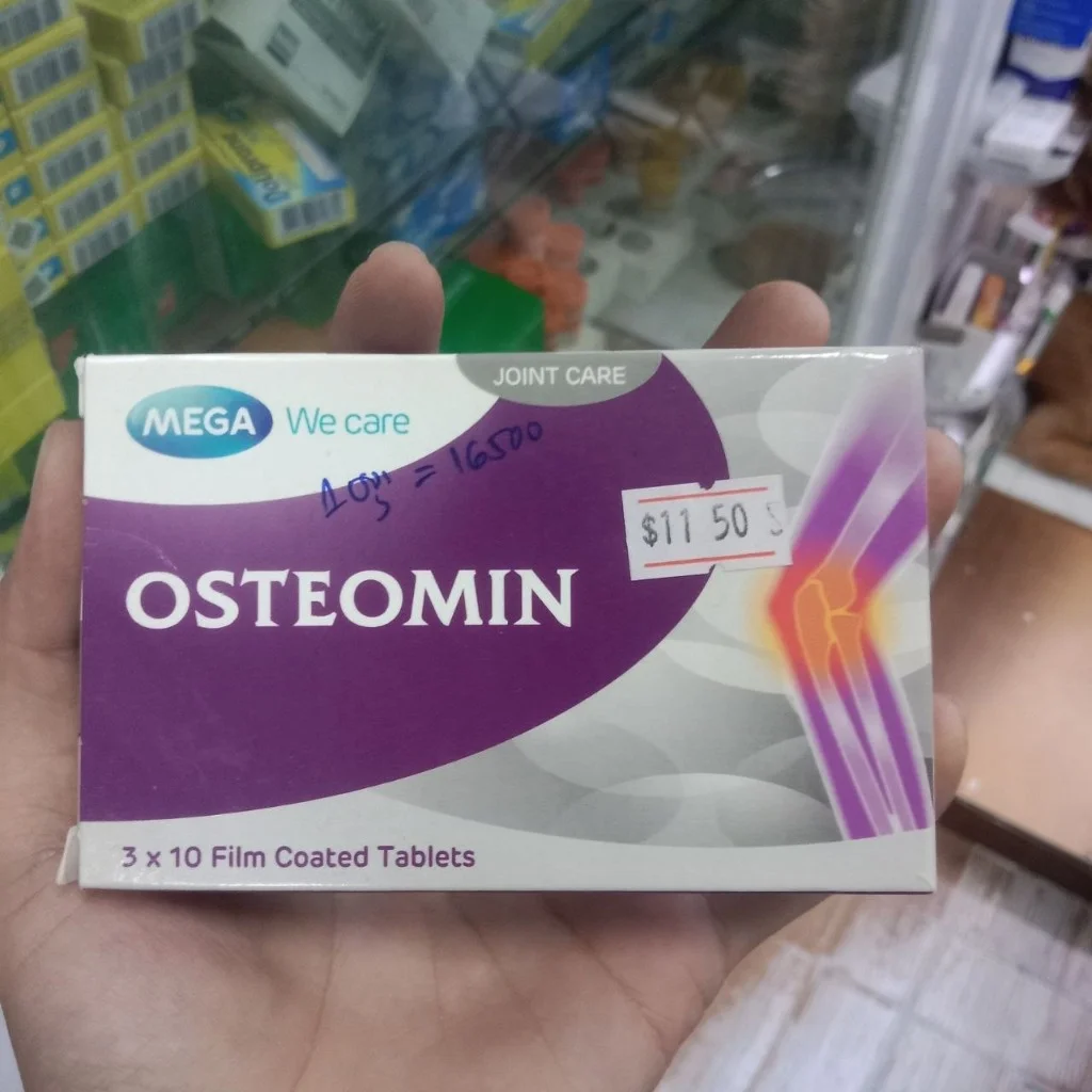 Osteomin — available at pharmacies in Cambodia on PharmKulen