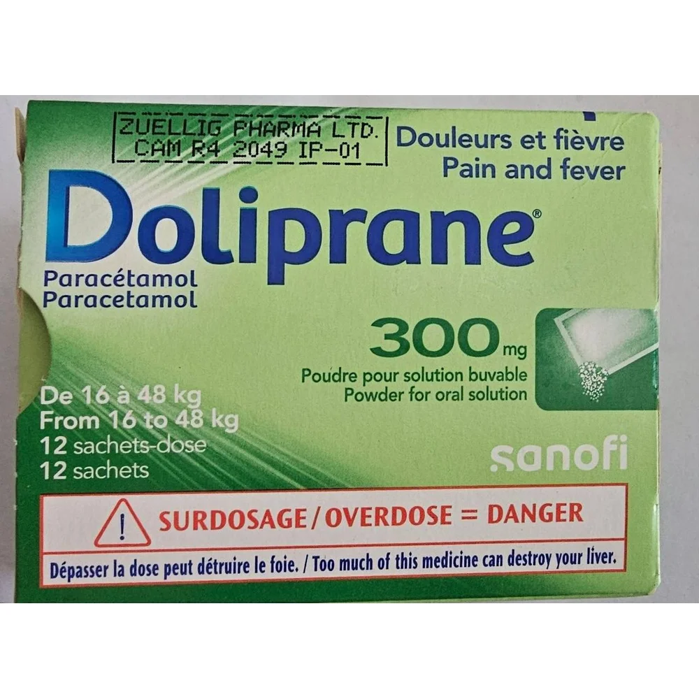 Doliprane — available at pharmacies in Cambodia on PharmKulen