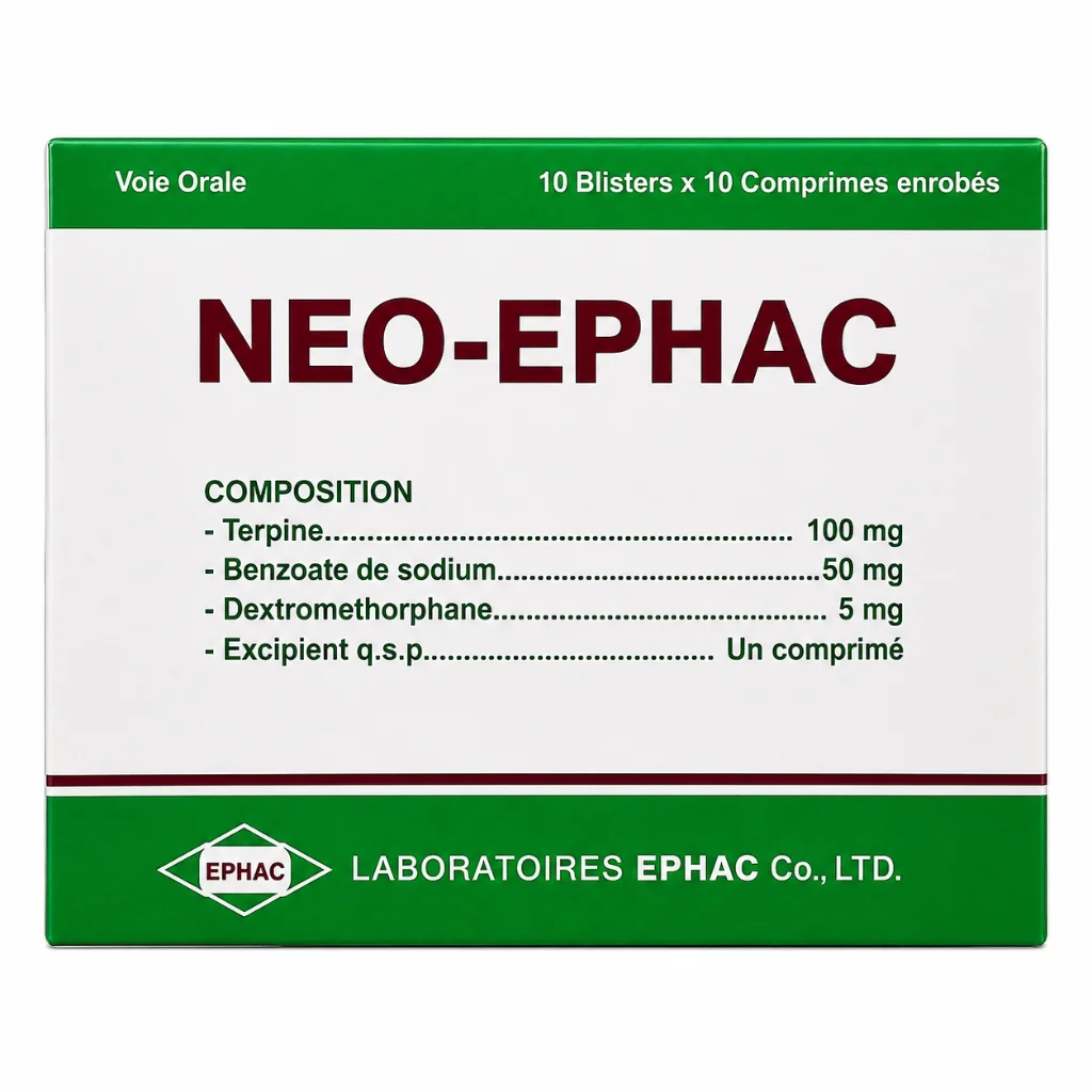 Neo-Ephac — available at pharmacies in Cambodia on PharmKulen