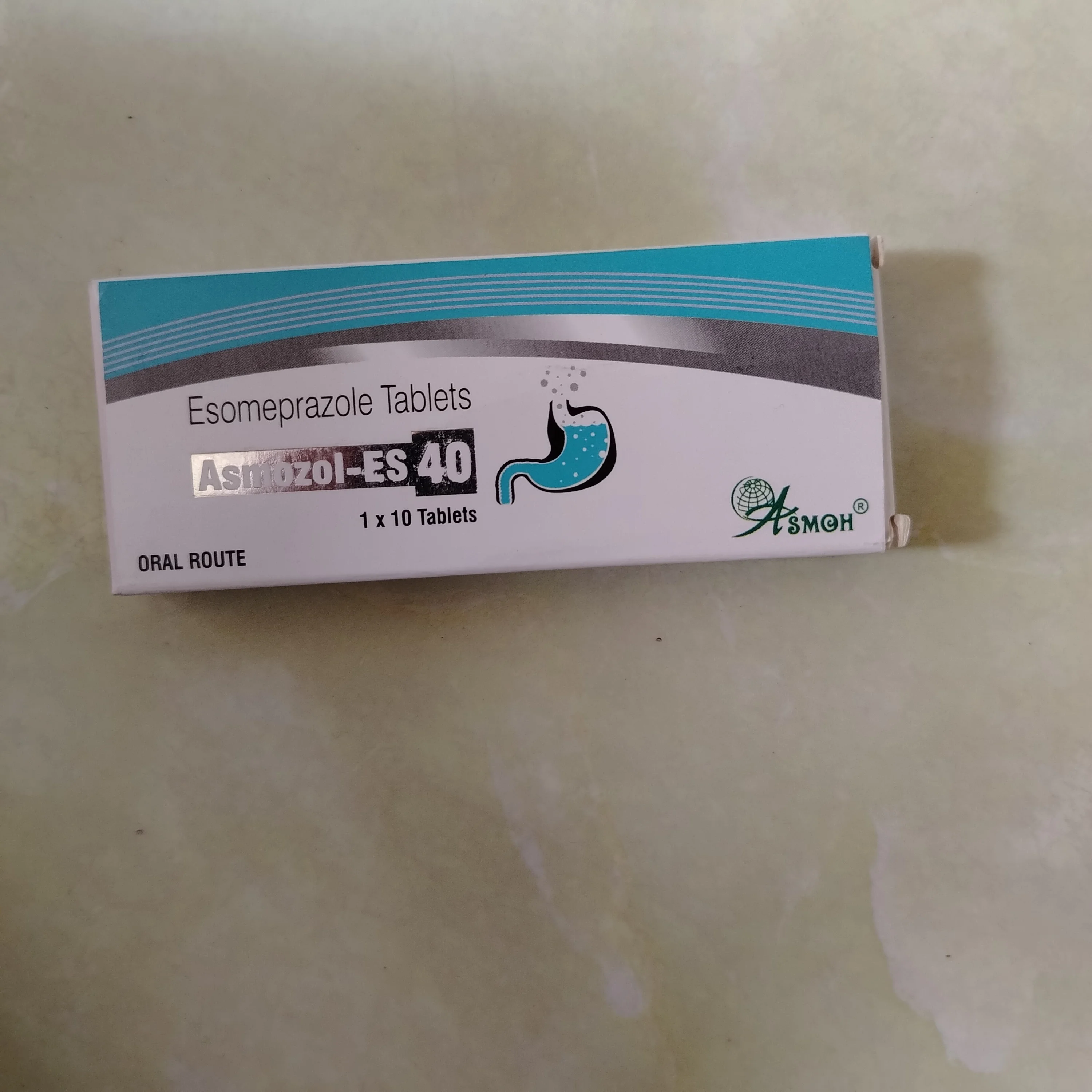 Asmozol-ES 40 — available at pharmacies in Cambodia on PharmKulen