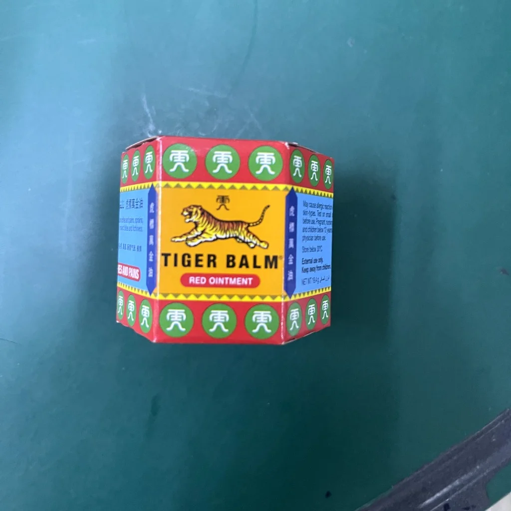 Tiger Balm ( Red Omintment) — available at pharmacies in Cambodia on PharmKulen