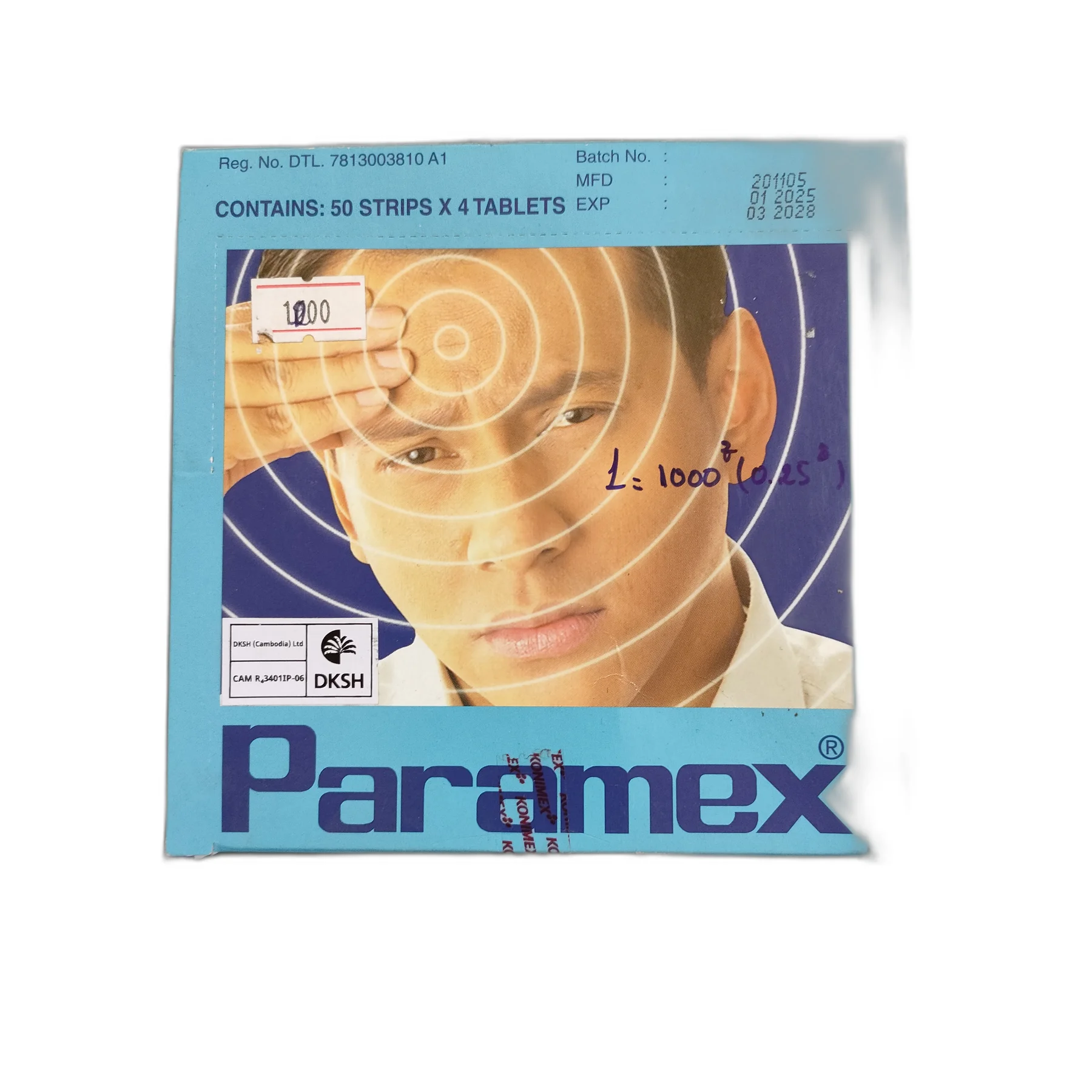Paramex — available at pharmacies in Cambodia on PharmKulen