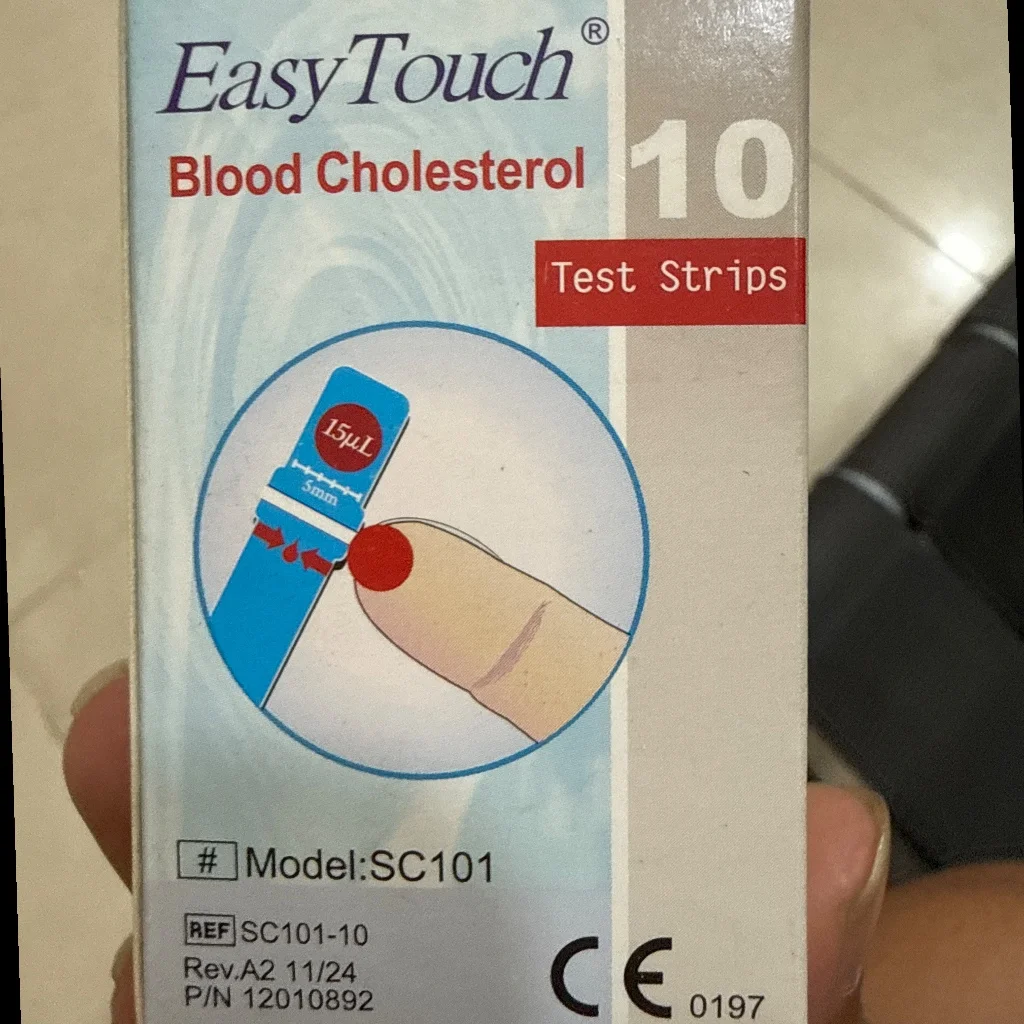Easy Touch Test strip Cholesterol  — available at pharmacies in Cambodia on PharmKulen