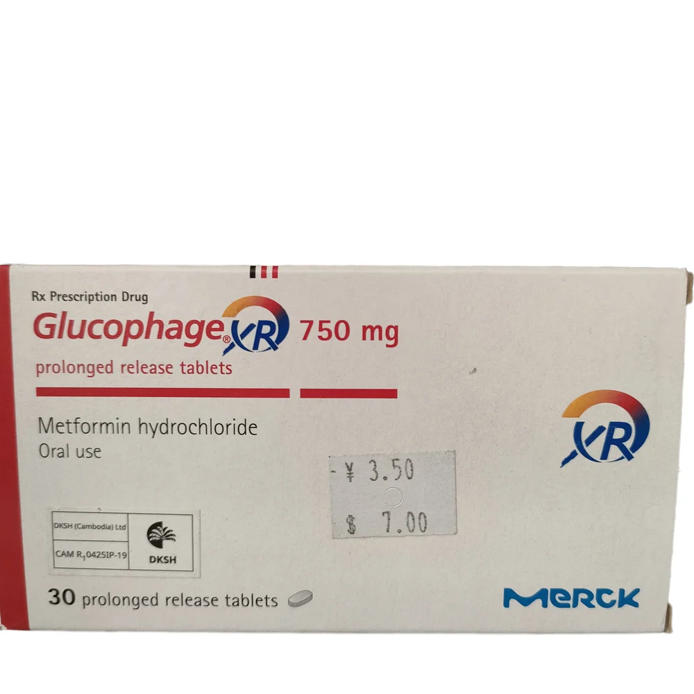 Glucophage XR — available at pharmacies in Cambodia on PharmKulen