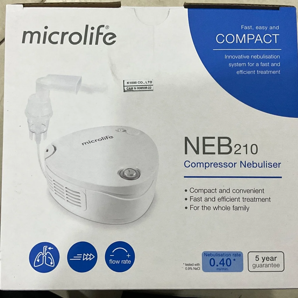 NEB210 compressor Nebuliser — available at pharmacies in Cambodia on PharmKulen