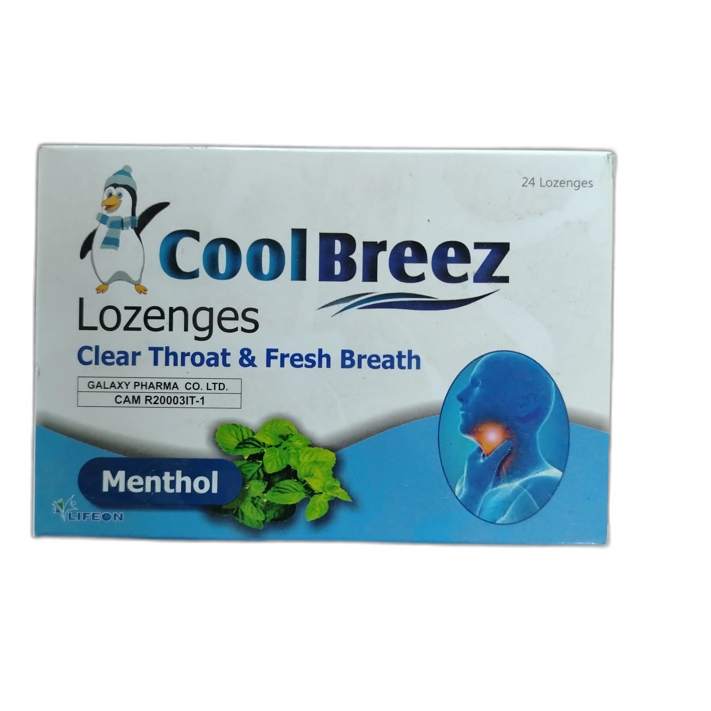 CoolBreez Menthol — available at pharmacies in Cambodia on PharmKulen