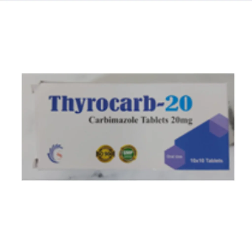 Thyrocarb 20mg (Carbimazole) — available at pharmacies in Cambodia on PharmKulen