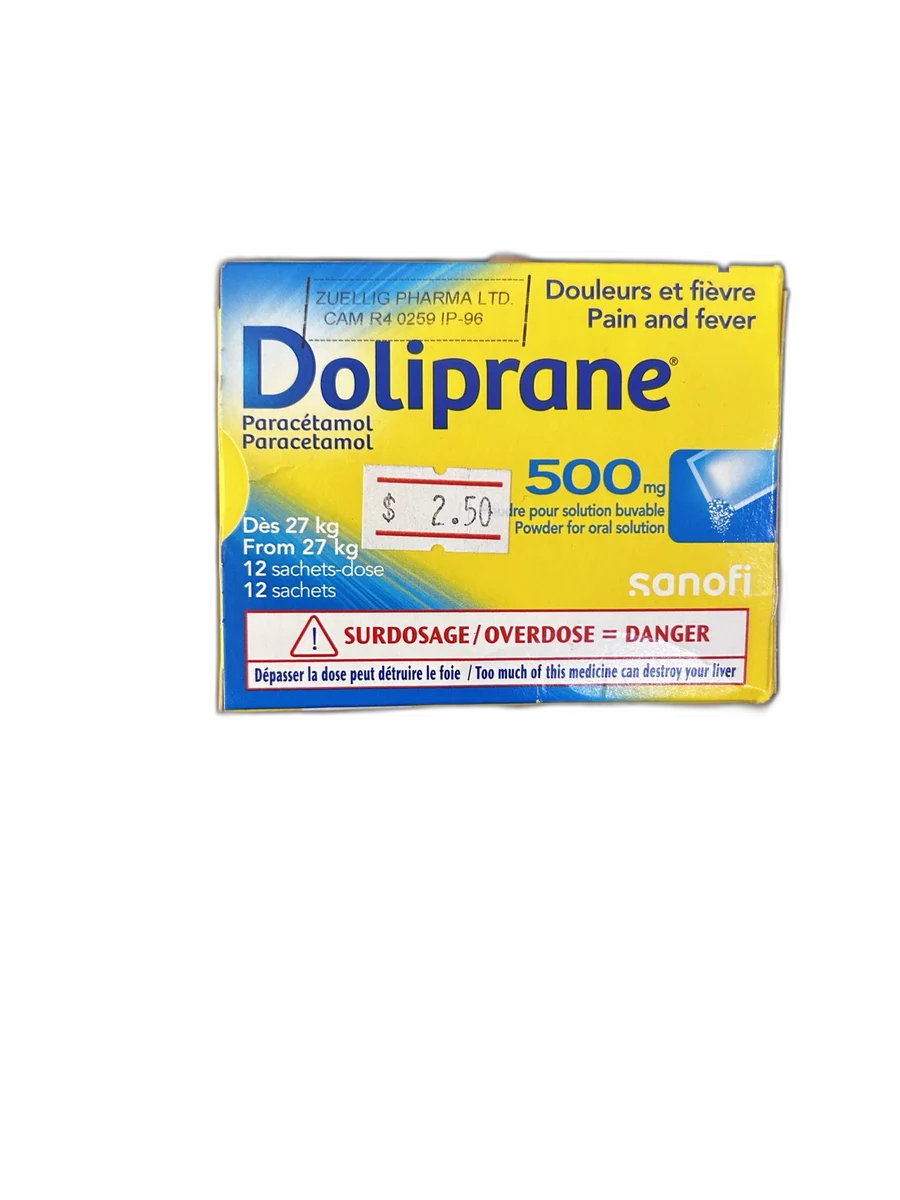 Doliprane 500 mg (Tablet) — available at pharmacies in Cambodia on PharmKulen
