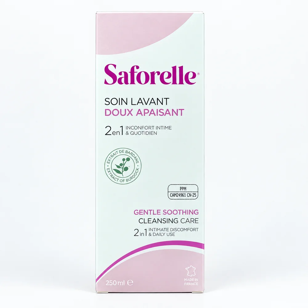 Saforelle Soin Lavant Doux Apaisant — available at pharmacies in Cambodia on PharmKulen