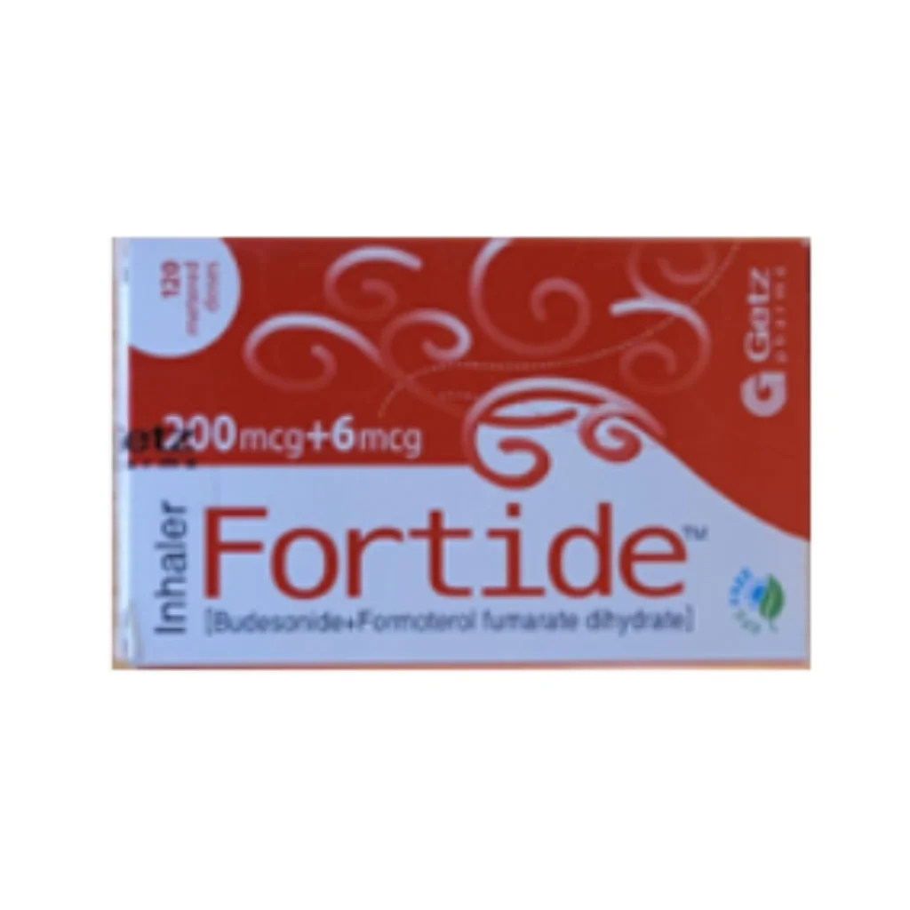 Fortide Inhaler (Budesonide 200mcg/Formoterol 6mcg) — available at pharmacies in Cambodia on PharmKulen