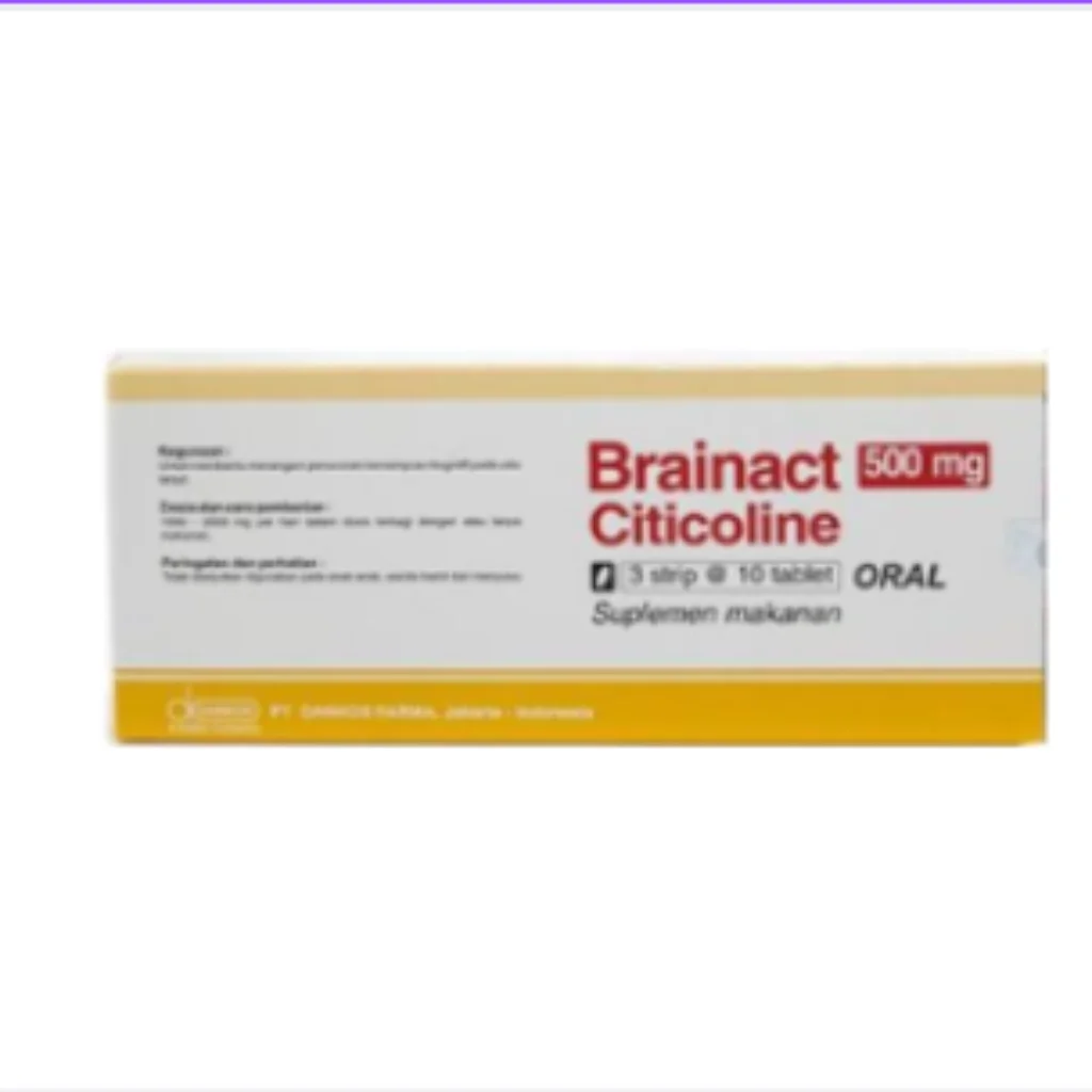 Brainact 500 Tablet (Citicoline) — available at pharmacies in Cambodia on PharmKulen
