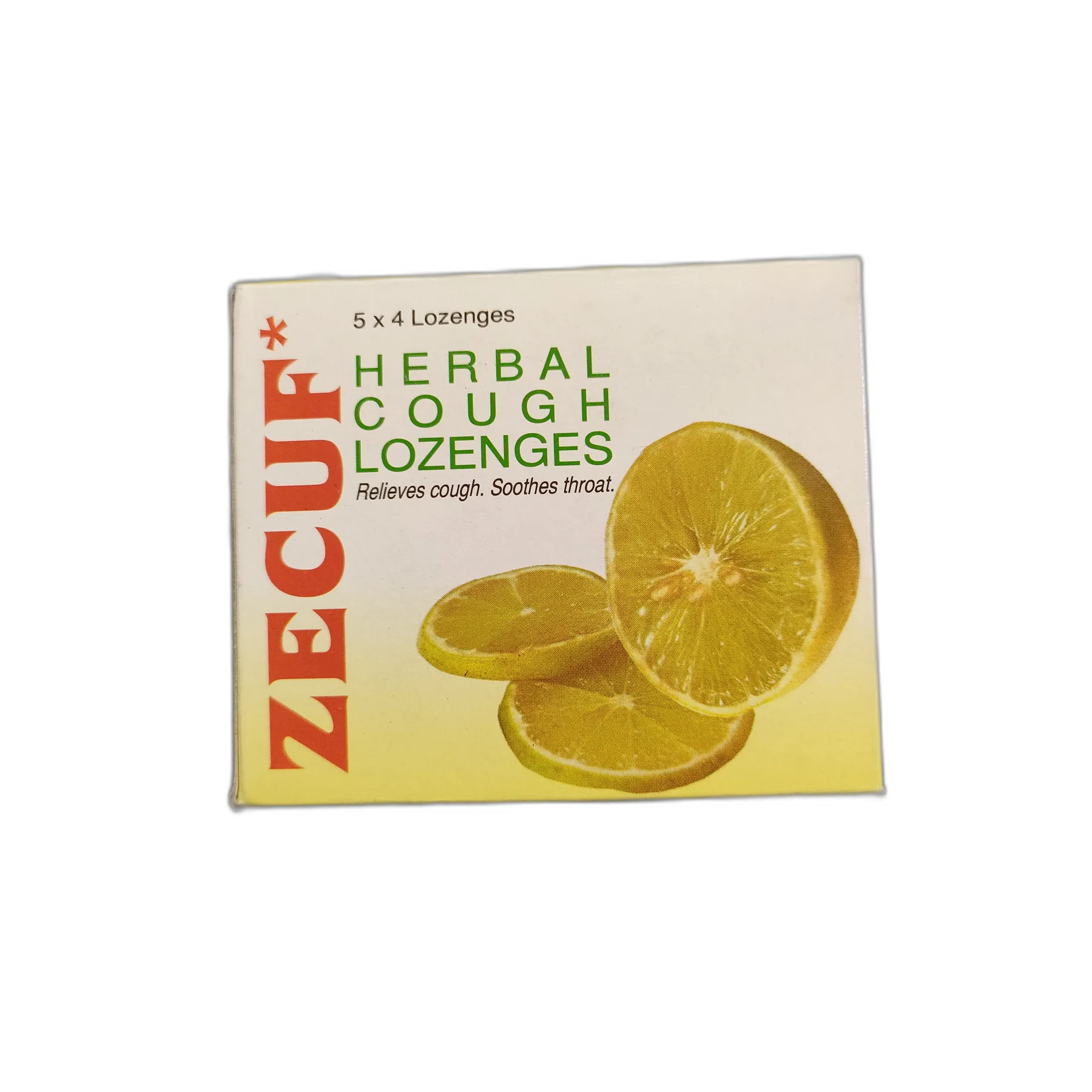 Zecuf Herbal Cough Lozenges Lemon Flavor — available at pharmacies in Cambodia on PharmKulen