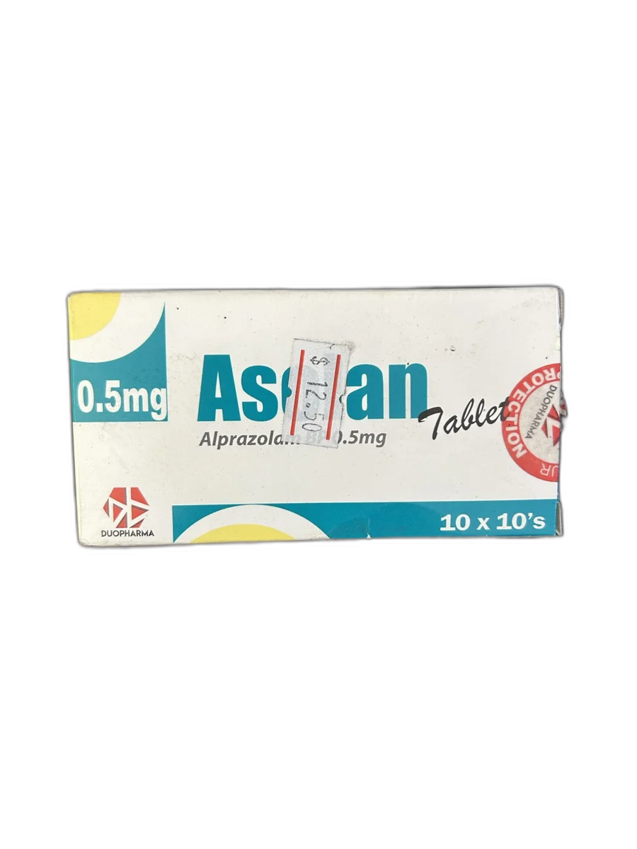 Asolan 0.5 mg — available at pharmacies in Cambodia on PharmKulen