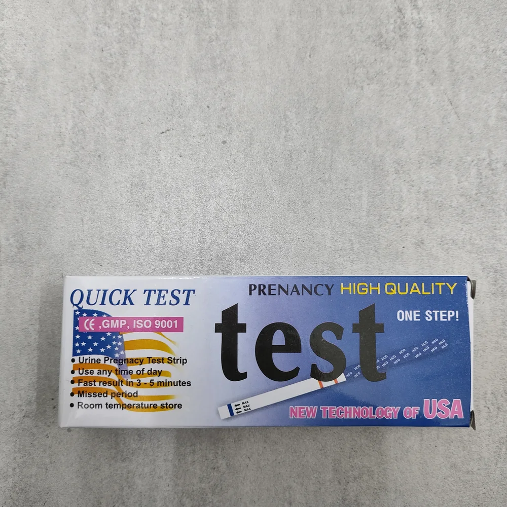 Quick Test Urine Pregnancy Test Strip — available at pharmacies in Cambodia on PharmKulen
