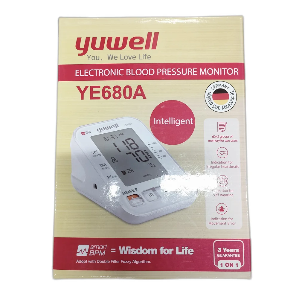 Yuwell YE680A Electronic Blood Pressure Monitor — available at pharmacies in Cambodia on PharmKulen