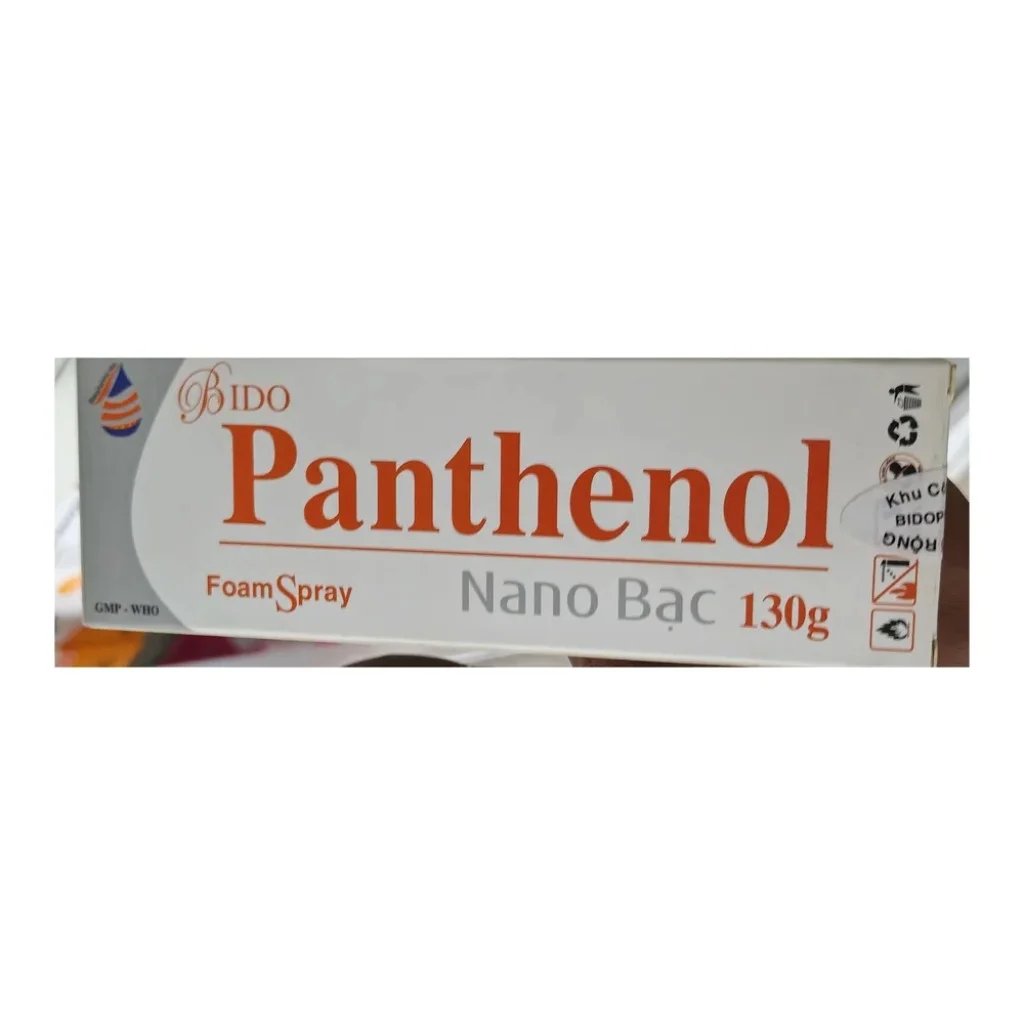 Bido Panthenol Nano Bạc Foam Spray — available at pharmacies in Cambodia on PharmKulen