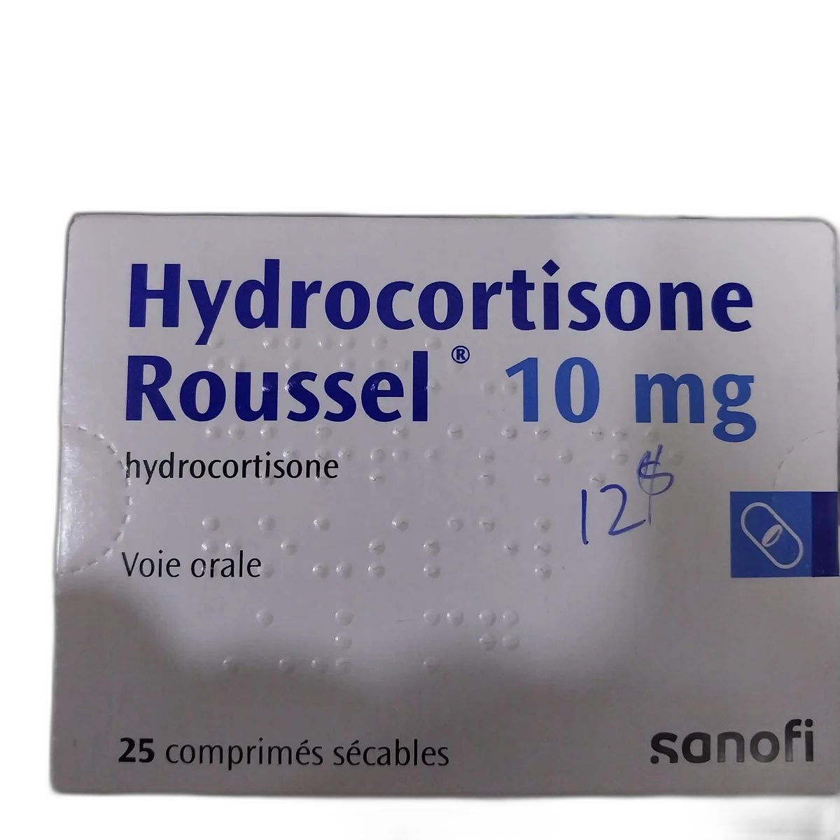 Hydrocortisone Roussel — available at pharmacies in Cambodia on PharmKulen