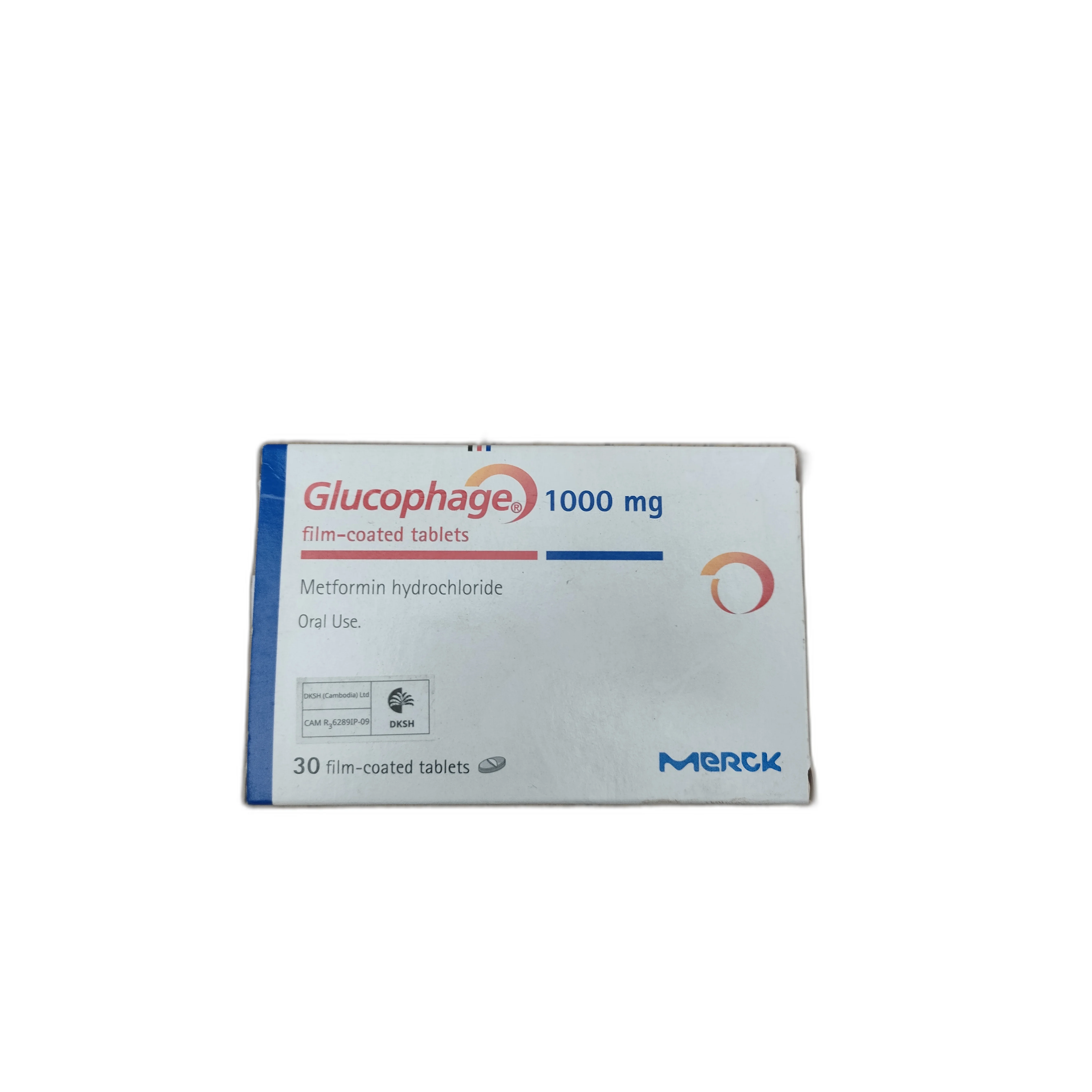Glucophage 1000mg — available at pharmacies in Cambodia on PharmKulen