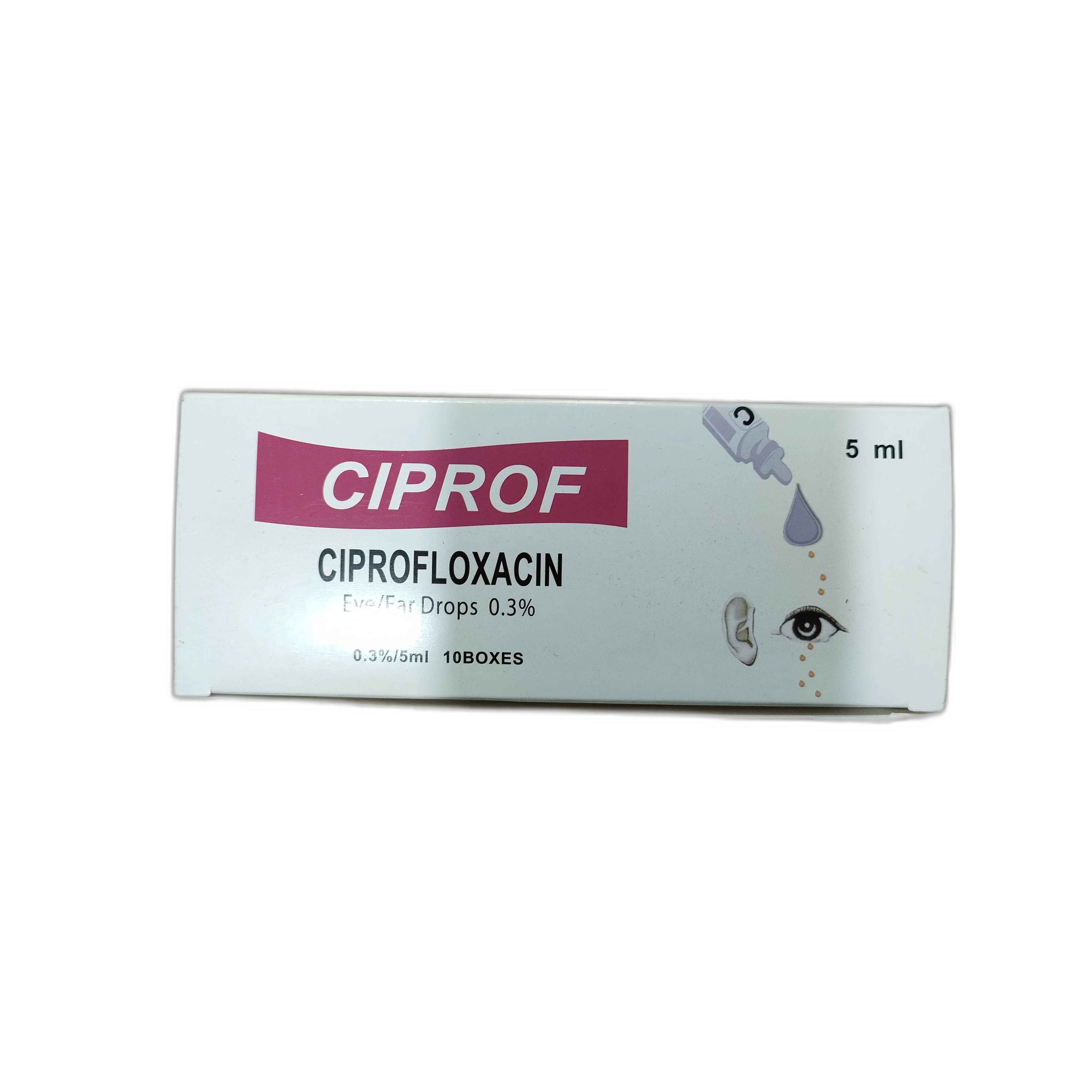 CIPROF Eye/Ear Drops — available at pharmacies in Cambodia on PharmKulen
