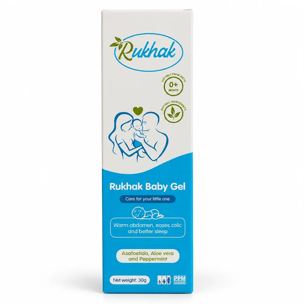 Rukhak Baby Gel — available at pharmacies in Cambodia on PharmKulen
