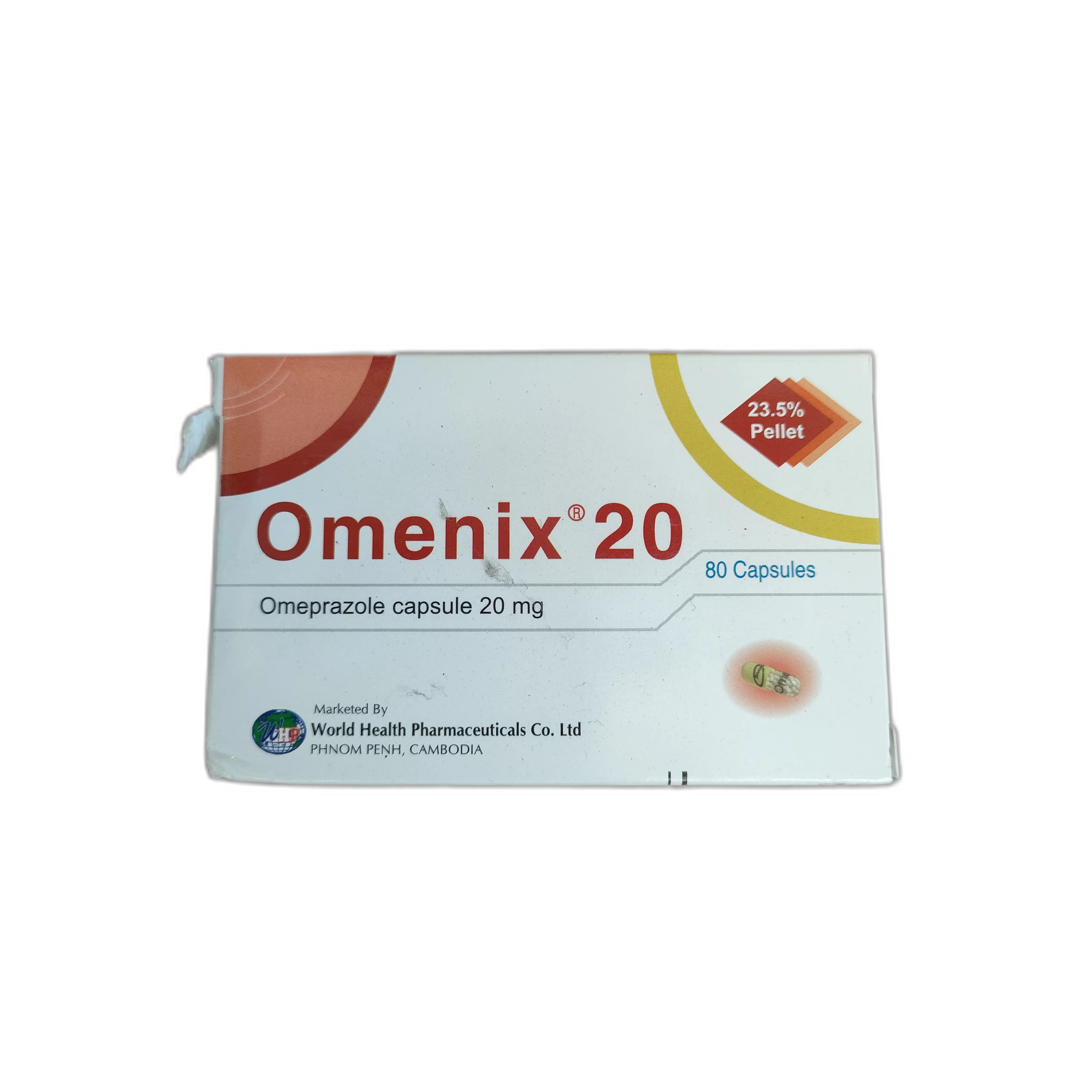 Omenix 20 — available at pharmacies in Cambodia on PharmKulen