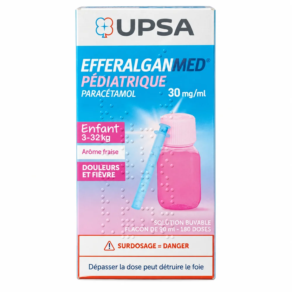 Efferalgan Med Pédiatrique — available at pharmacies in Cambodia on PharmKulen