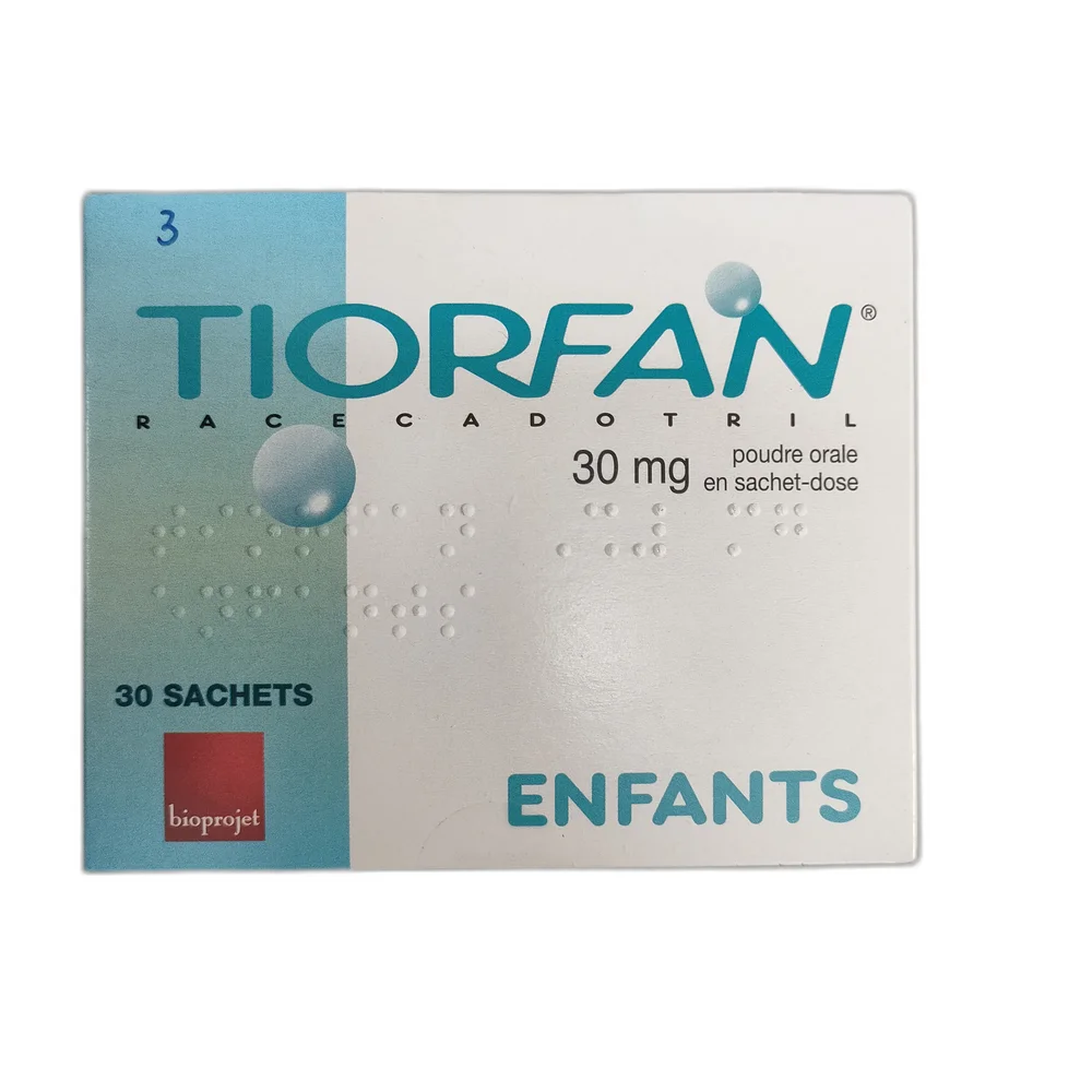 Tiorfan Enfants — available at pharmacies in Cambodia on PharmKulen