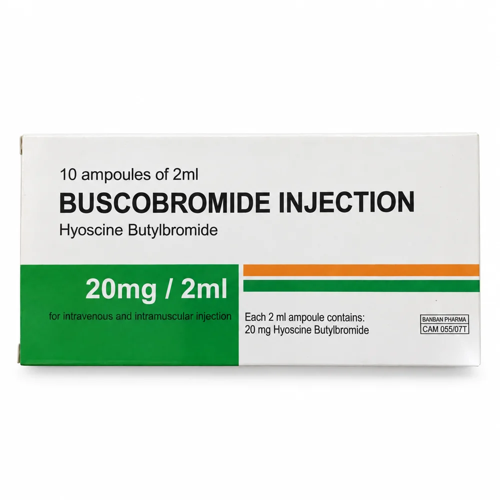 Buscobromide — available at pharmacies in Cambodia on PharmKulen