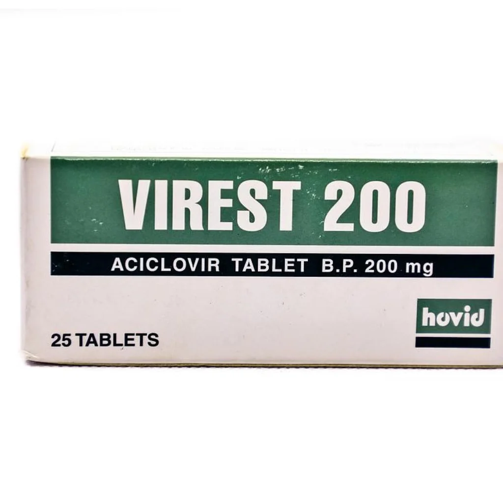 Virest 200 — available at pharmacies in Cambodia on PharmKulen