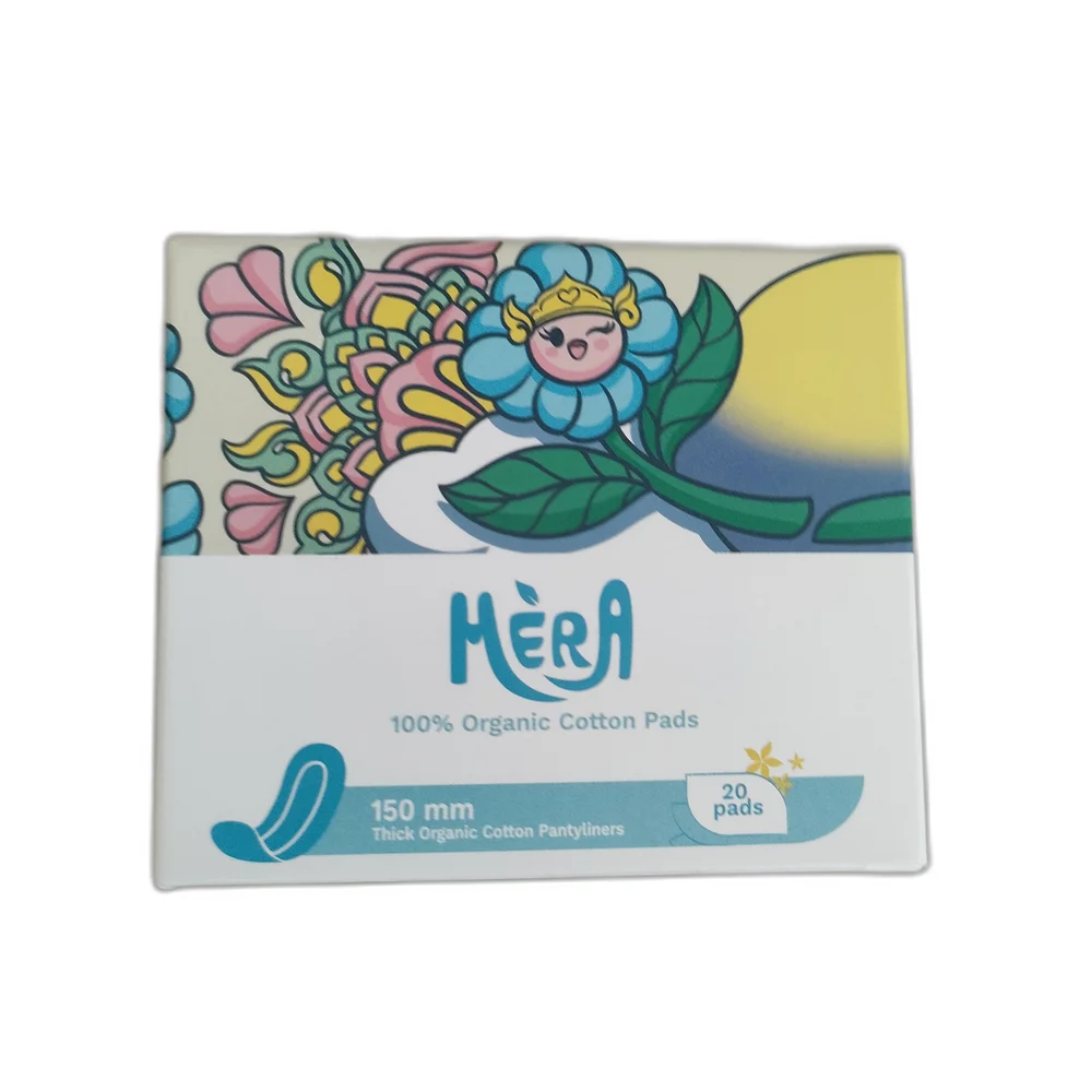Mèra Organic Cotton Pantyliners — available at pharmacies in Cambodia on PharmKulen